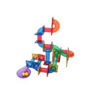 Best Seller 62 Pieces STEM Educational Magnetic Building Connector Toys Marble Runs Set