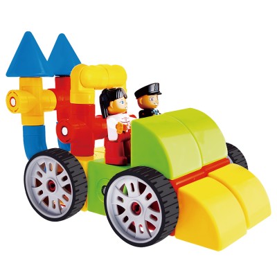 KB-38 Montessori  Magnetic  Kids Toys  Car Building Blocks  3D Magnetic Construction Block Kids Educational Toys For Toddler