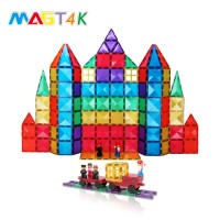 Factory direct competitive price 100pcs magnetic tiles building blocks educational toys for kids CPSC, CE, EN71, ASTM